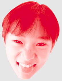 ダブルトーン 赤xピンク