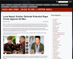 OJ̃q[[oH uLone Nepali Soldier Defends Potential Rape Victim Against 40 MenviLogic-Cool Newsj
