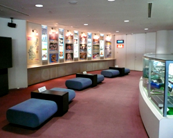 館内には産業に関する展示コーナーも